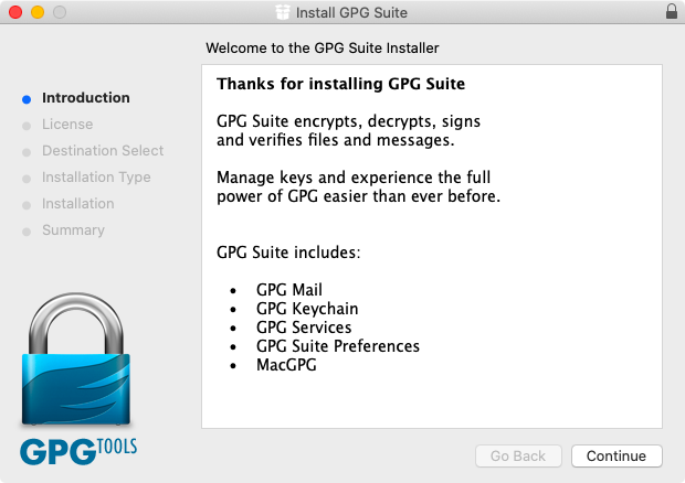 GPG Suiteのインストール